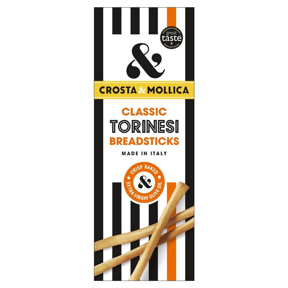 Crosta Mollica Grissini Torinesi Classic Breadsticks 120g - 12 Pack