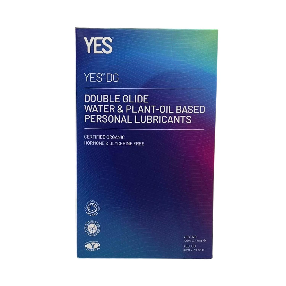 YES DG Organic Double Glide Water & Plant-oil Based Lubricant Combo Pk