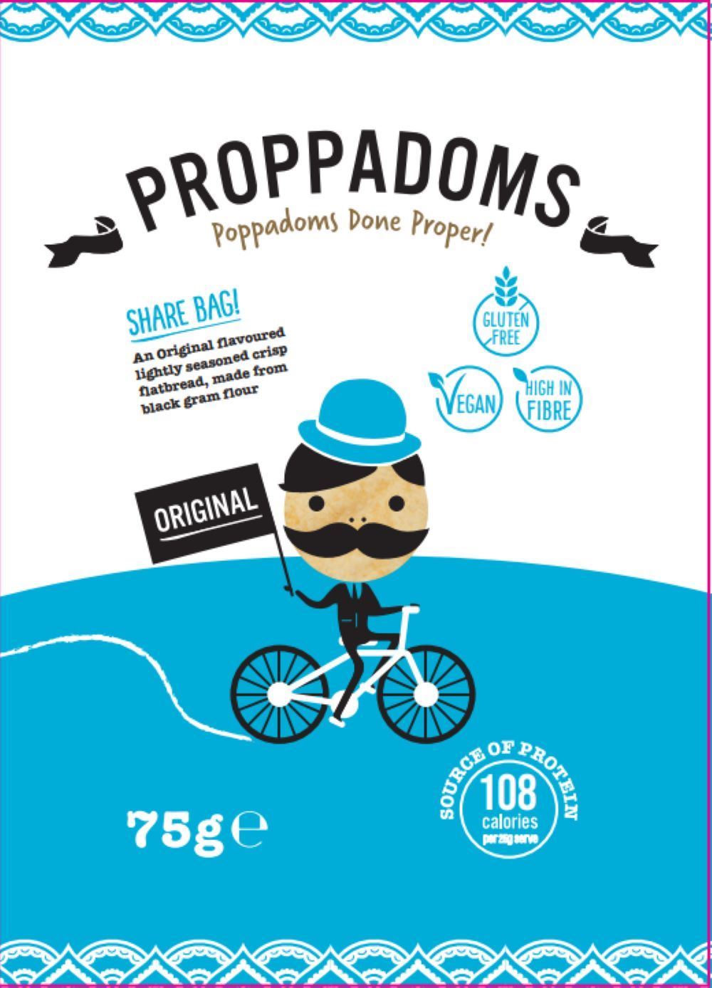 Proppadoms Original Proppadoms 75g - 12 Pack