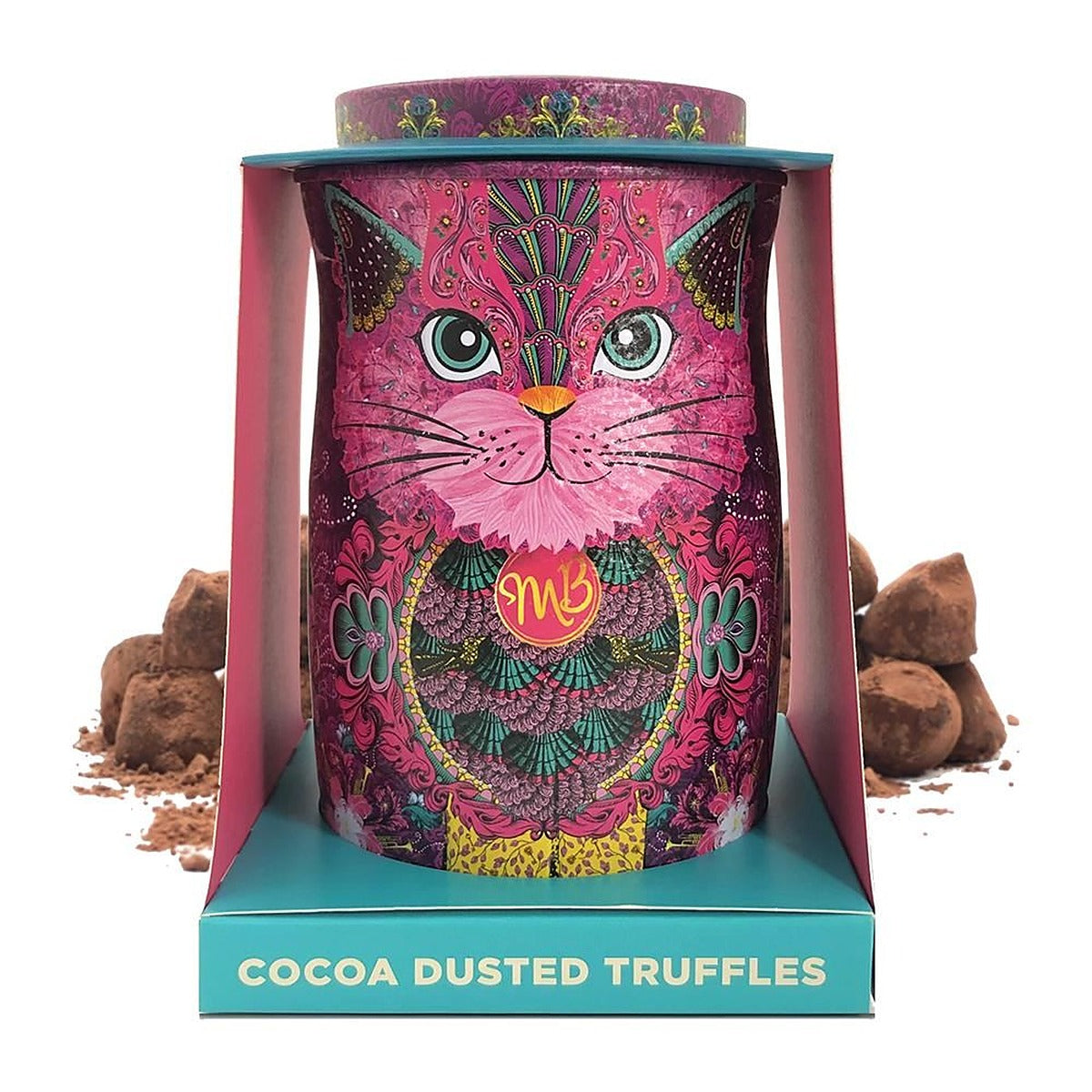 Monty Bojangles Persian Pink Choccy Scoffy Truffles LE Cat Tin 135g