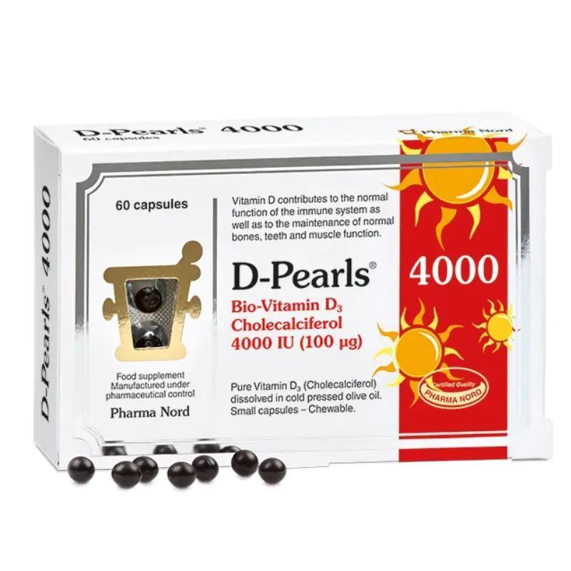Pharma Nord D-Pearls 4000IU (100mcg) - 60 Capsules