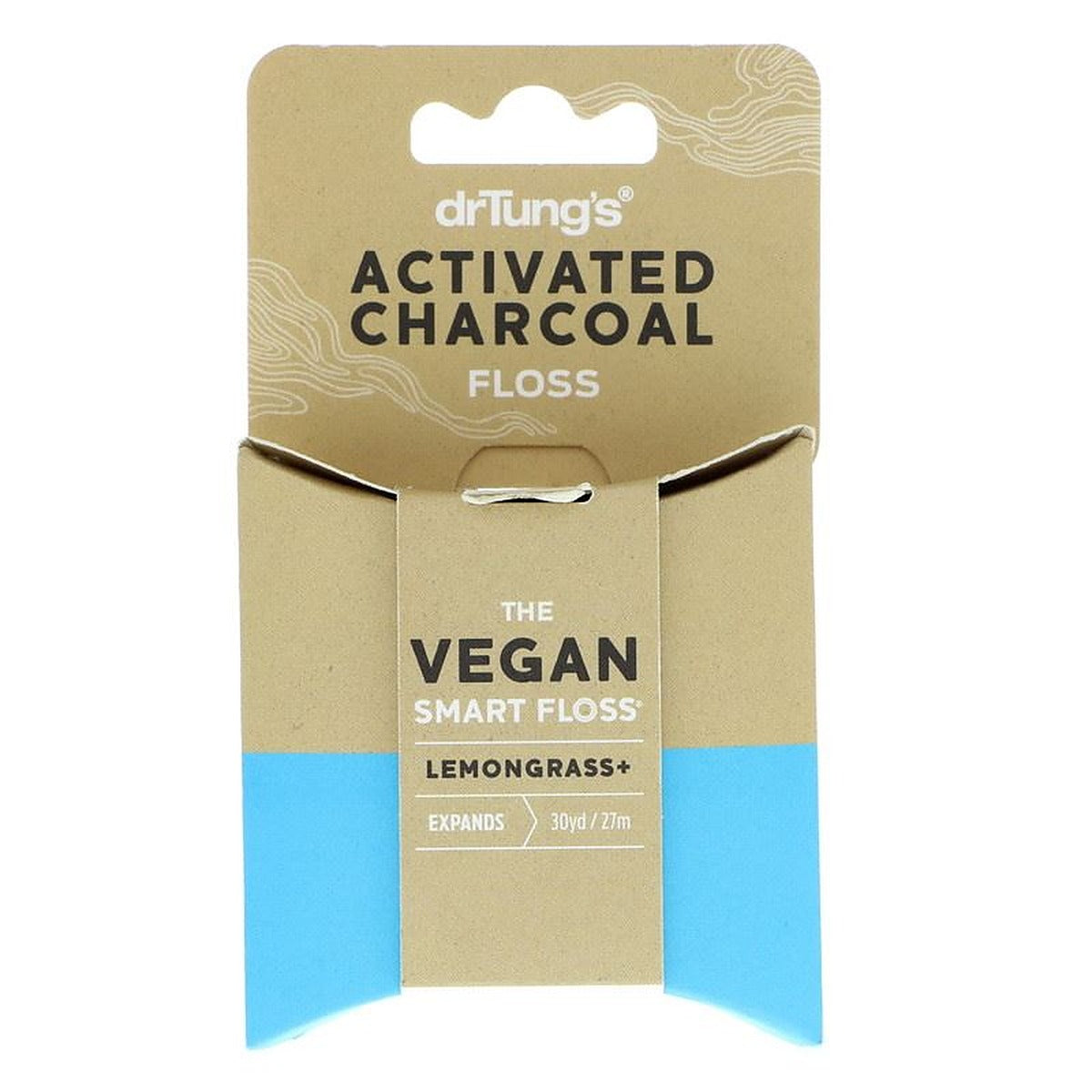 Dr Tung's Activated Charcoal Floss Lemon Flavour - 27m
