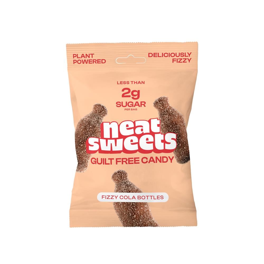 Neat Sweets NeatSweets Low Sugar Plant Based Fizzy Cola Bottles 50g - 12 Pack