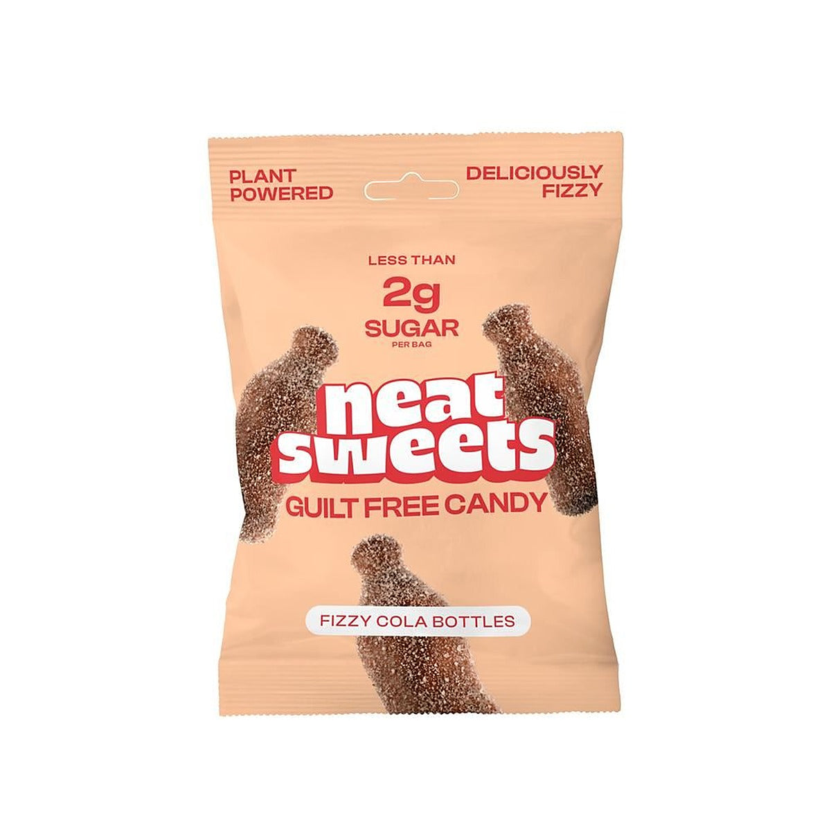 Neat Sweets NeatSweets Low Sugar Plant Based Fizzy Cola Bottles 50g - 12 Pack