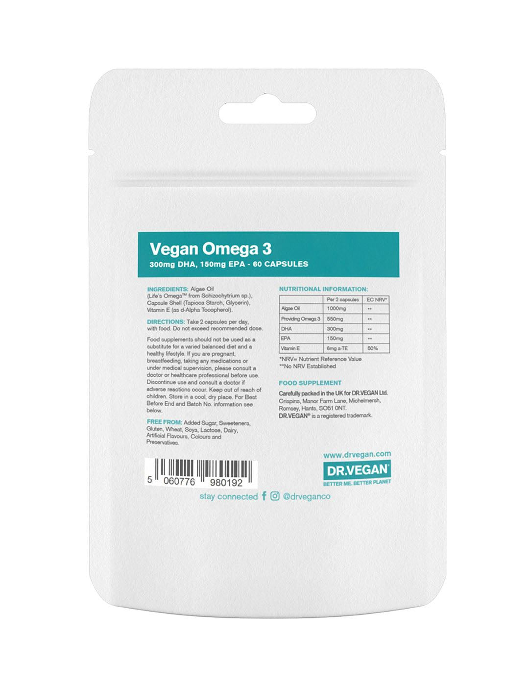 Dr. Vegan Vegan Omega 3 - 60 Softgels