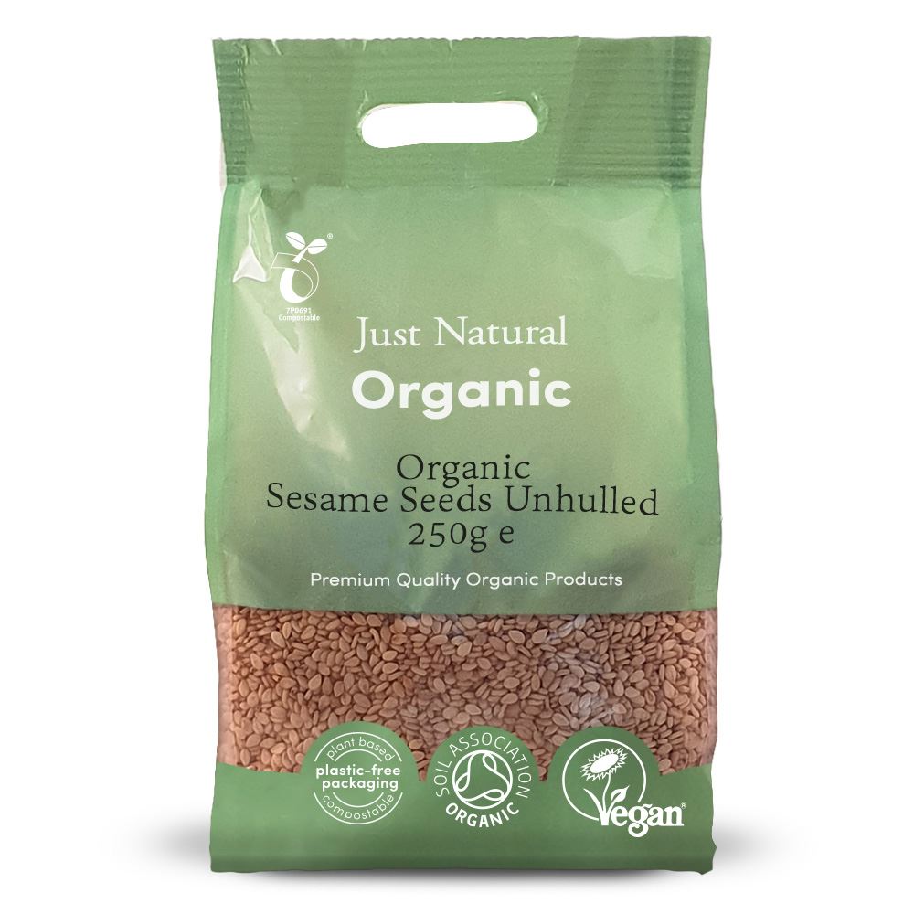 Just Natural Organic Organic Sesame Seeds Unhulled 250g