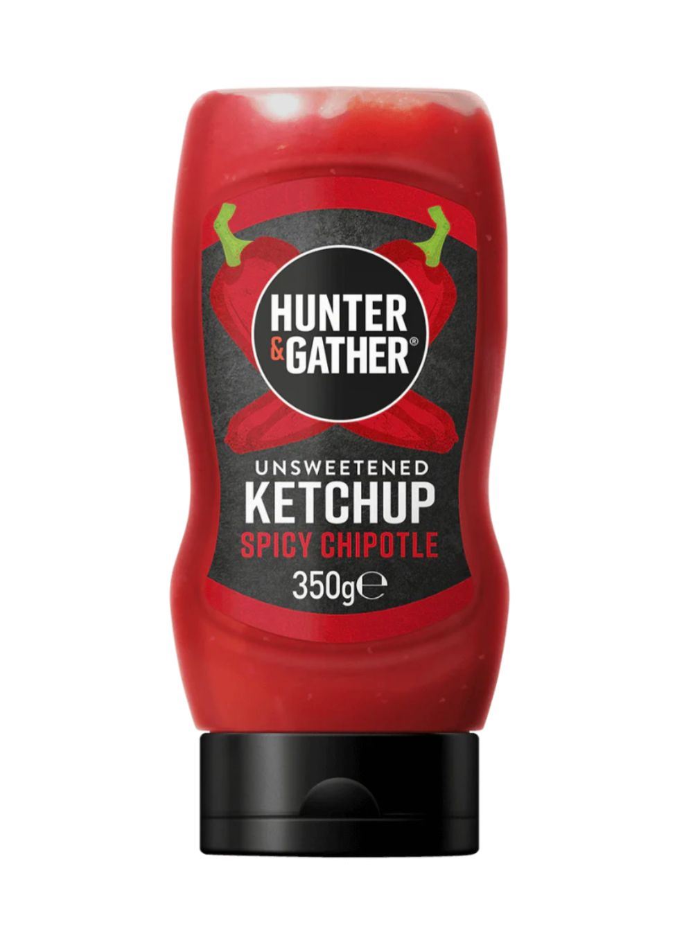 Hunter and Gather Unsweetened Spicy Chipotle Ketchup Squeezy 350g