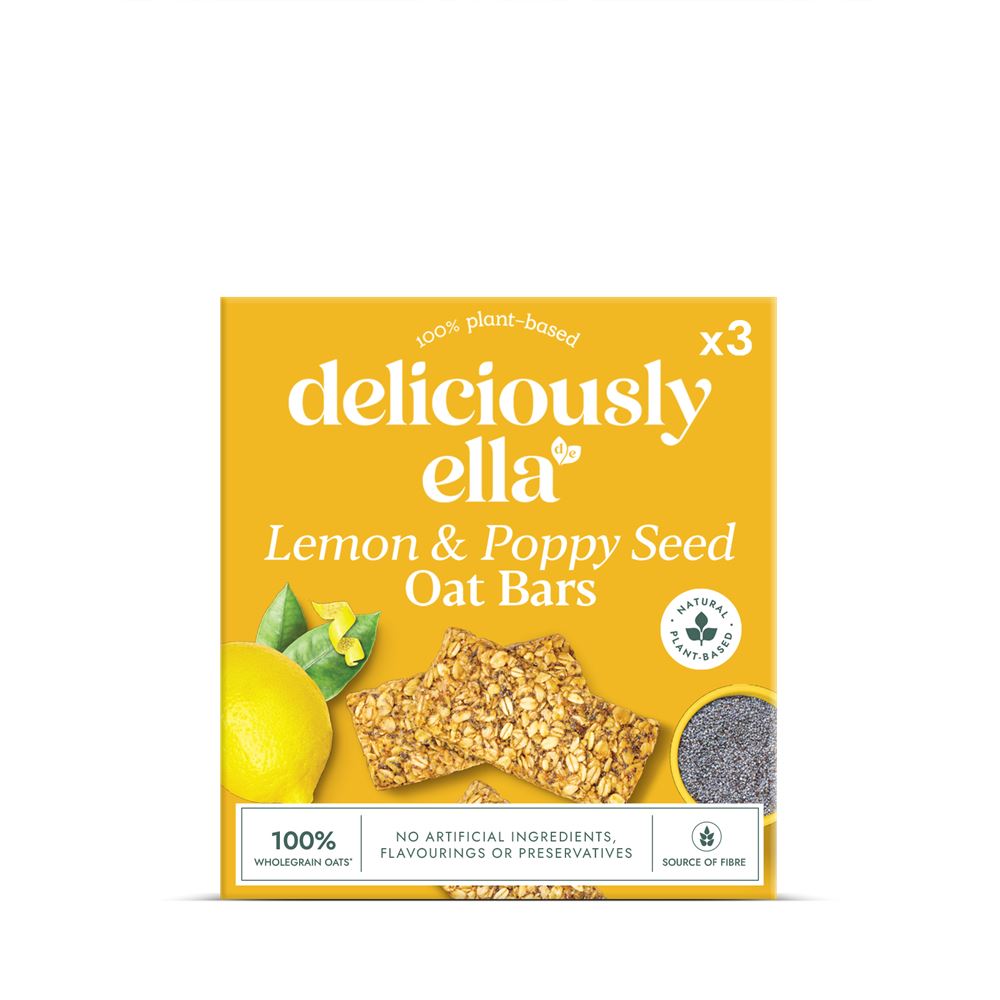 Deliciously Ella Lemon & Poppyseed Oat Bar Multipack (3 x 50g)