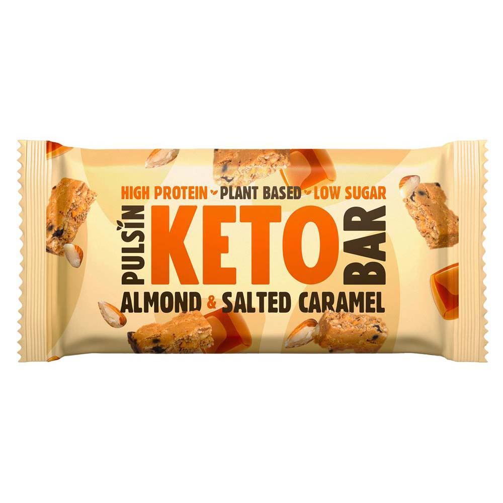 Pulsin Almond Salted Caramel Keto Bar 50g - 18 Pack