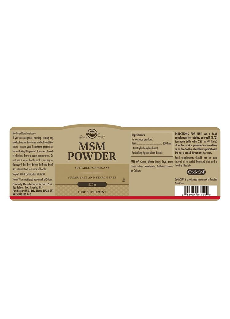 Solgar MSM Powder 226 g