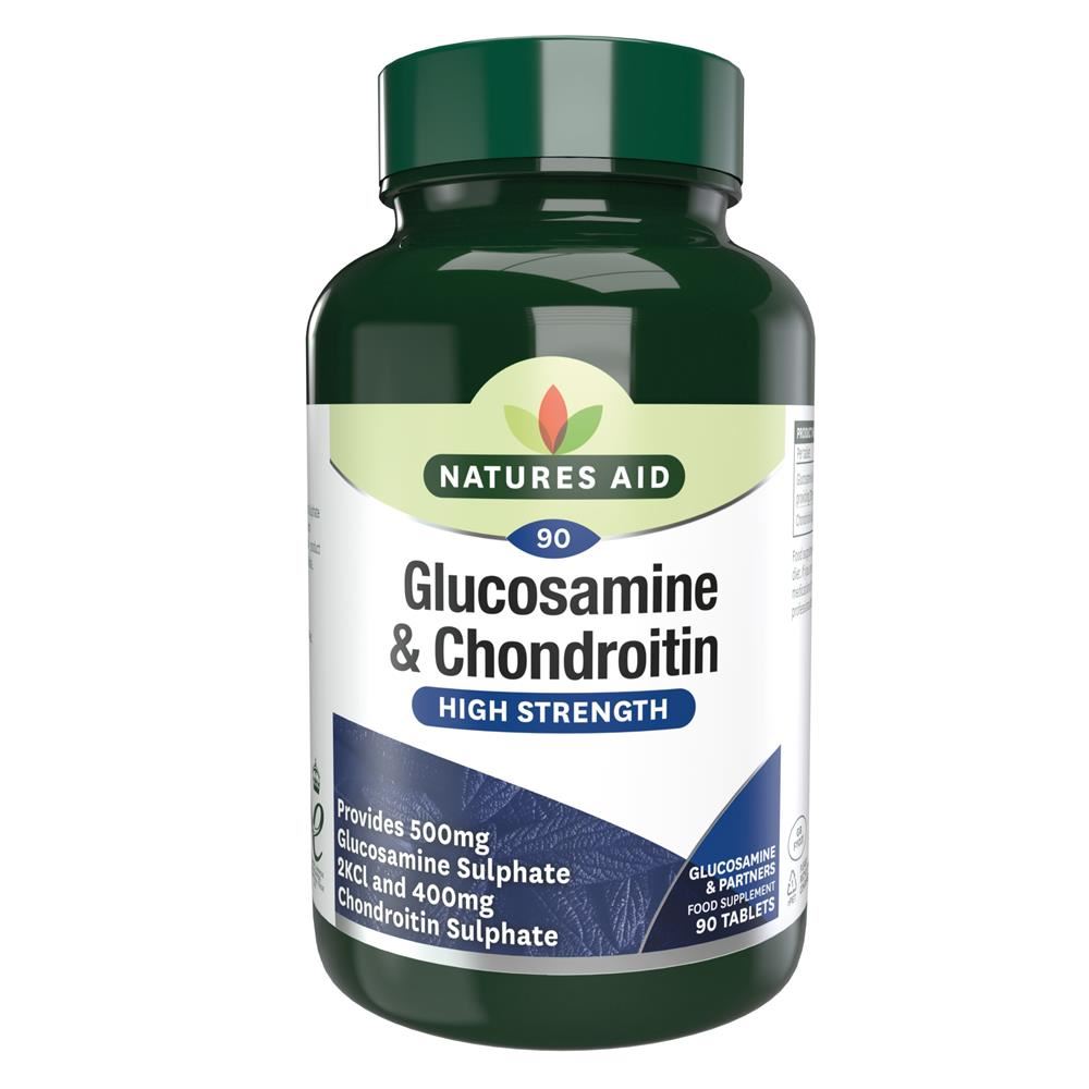 Natures Aid Glucosamine Sulphate 500mg + Chondrotin 400mg 90 Tablets