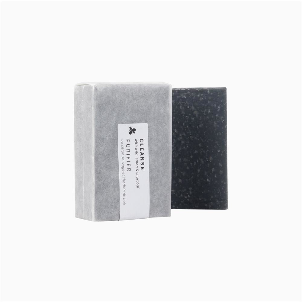 Aqua Oleum Cleanse Soap Bar With Wild Lemon & Activated Charcoal 95g