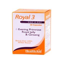HealthAid Royal 3 (Royal Jelly + E.P.O. + Korean Ginseng) 30 Capsules