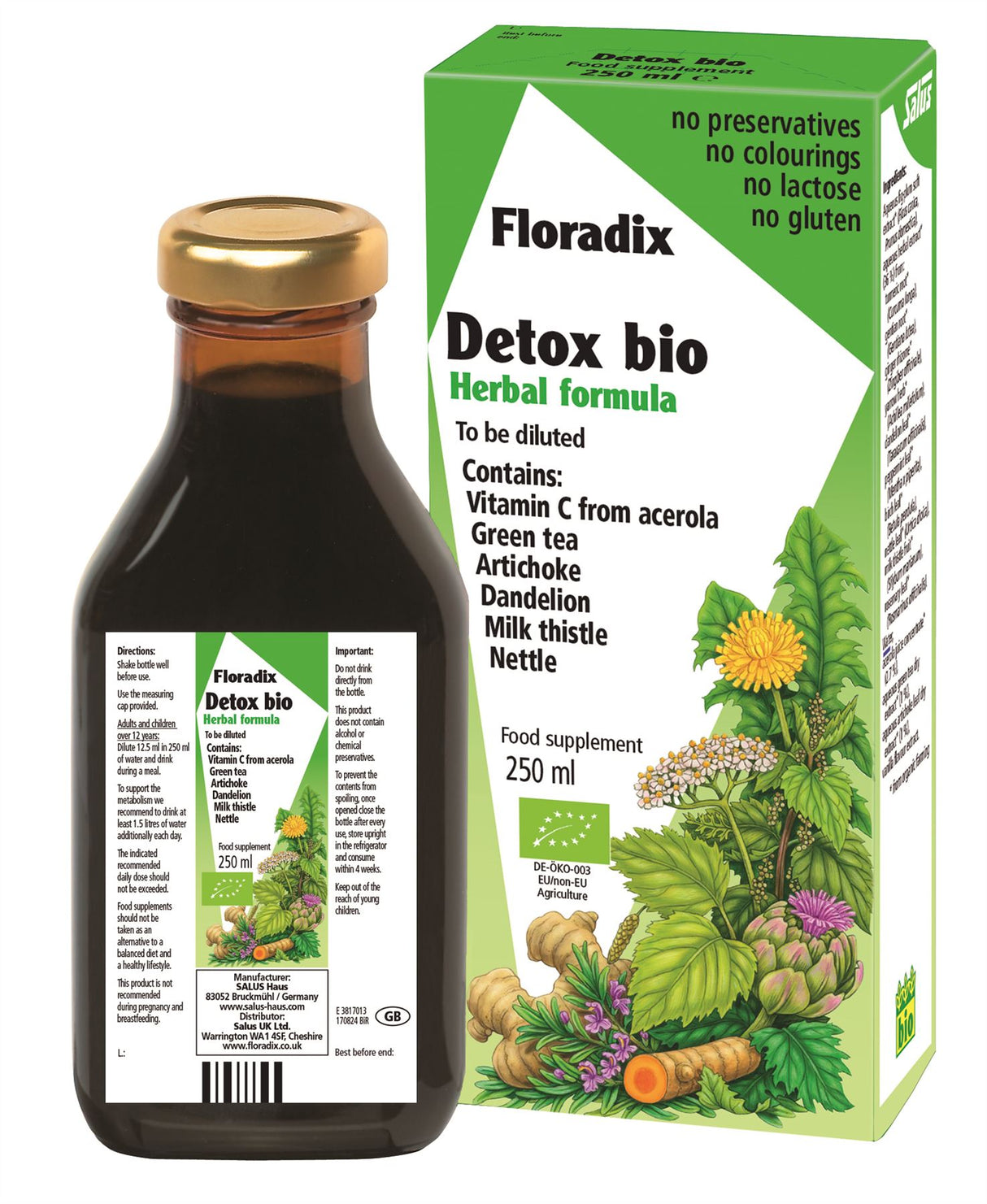 Floradix - Detox Bio Herbal Formula - 250ml