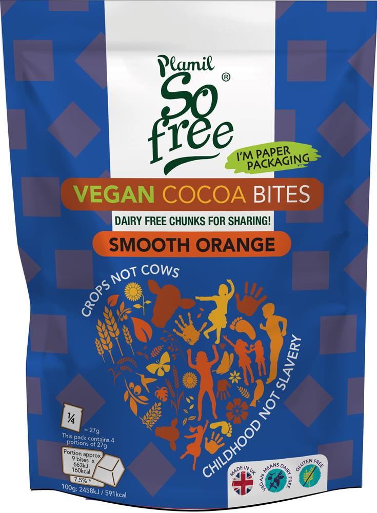Plamil Vegan Orange Cocoa Bites 108g