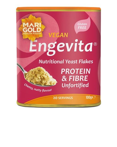Marigold Engevita Protein & Fibre Yeast Flakes Pink - 100g