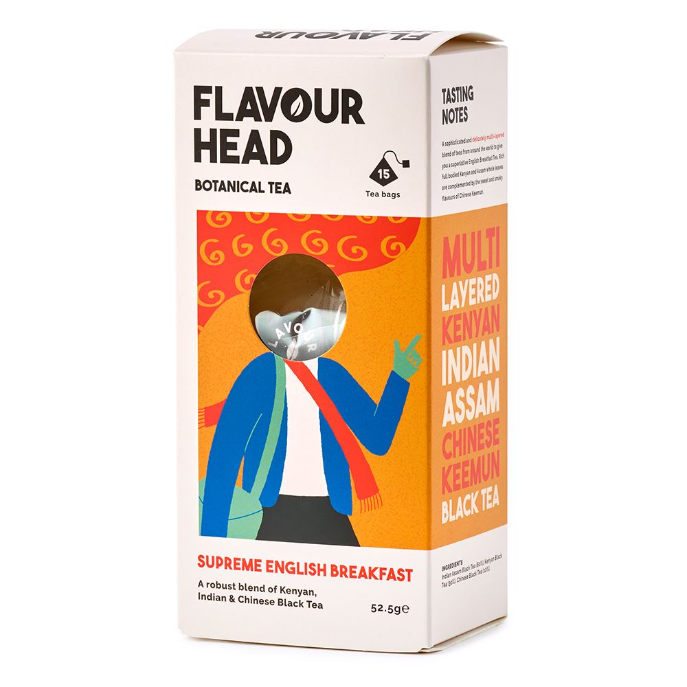 Flavour Head Botanical Tea Supreme English Breakfast Tea 15 tea bags