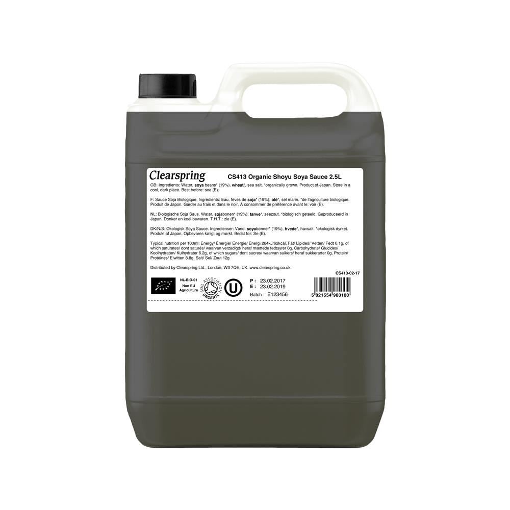 Clearspring Organic Japanese Shoyu Soya Sauce 2.5L