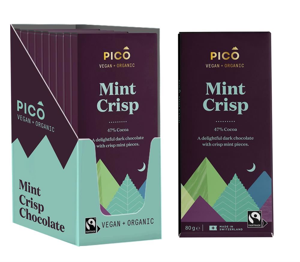 Pico Organic Mint Crisp Chocolate 80g
