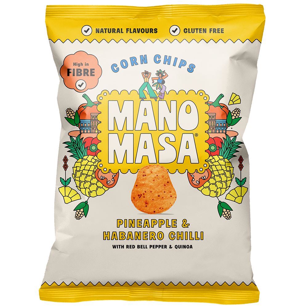 Manomasa Pineapple & Habanero Chilli Tortillas 140g - 12 Pack
