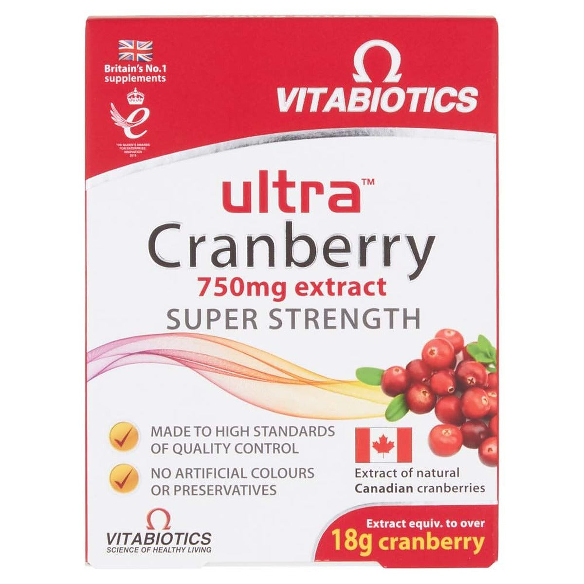 Vitabiotics Ultra Cranberry 750mg - 30 Tablets - image 2