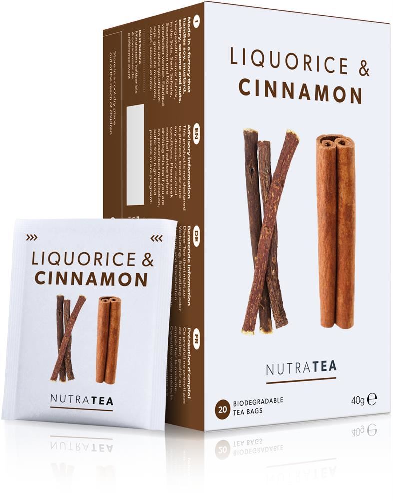 Nutratea Nutra Liquorice & Cinnamon 20 Hebral Tea Bags
