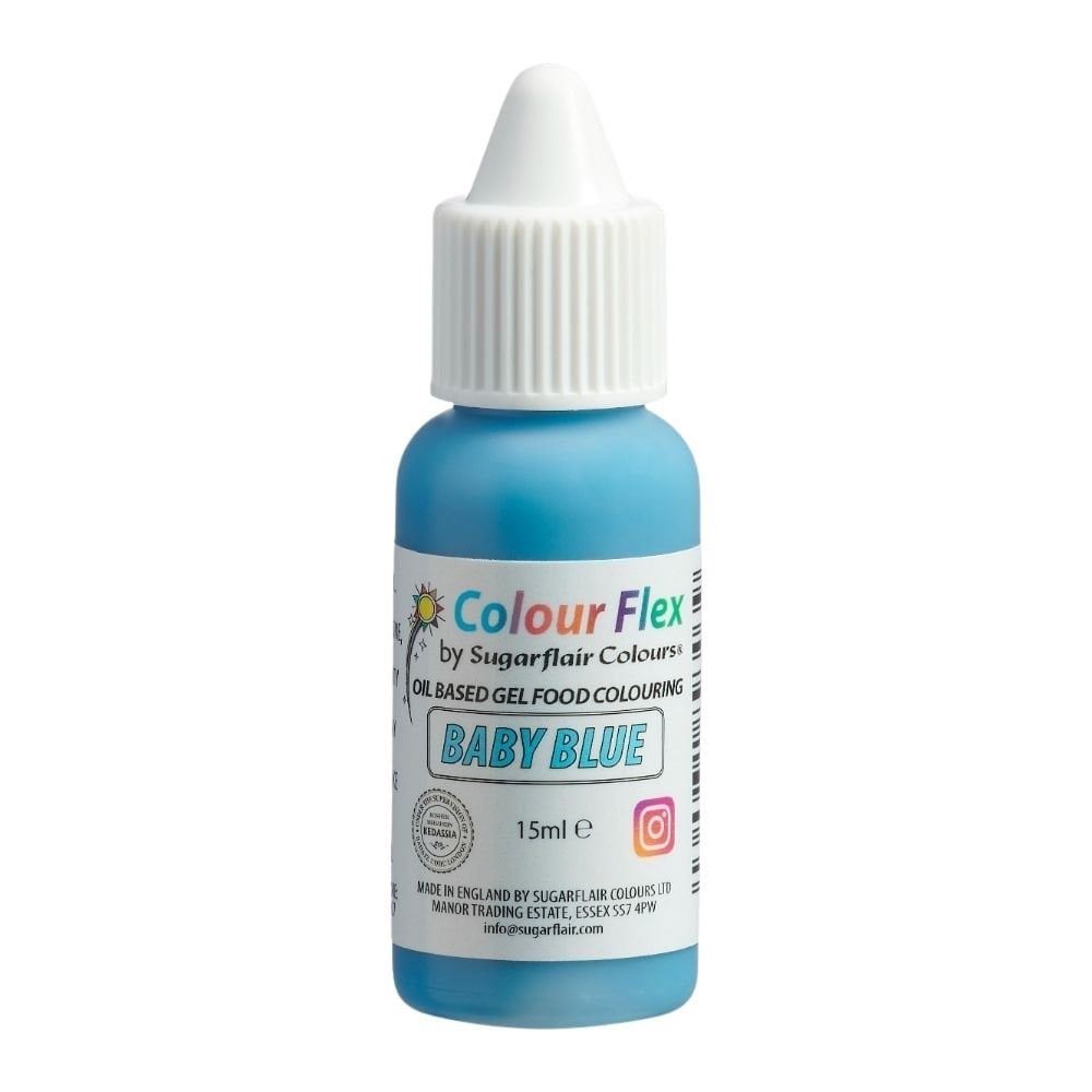 Sugarflair Colour Flex Oil Based Food Colouring Gel 15ml - All Colour