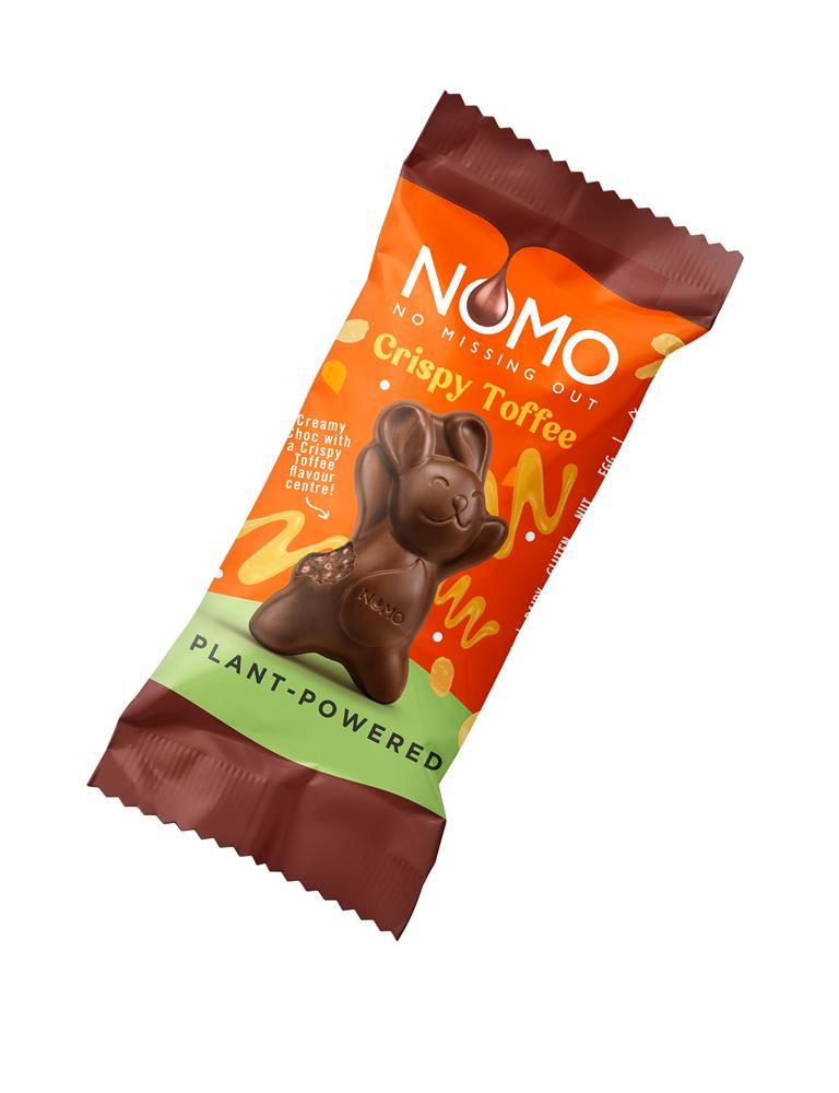 Nomo Free From Easter Bunny Crispy Toffee 25g - 25 Pack