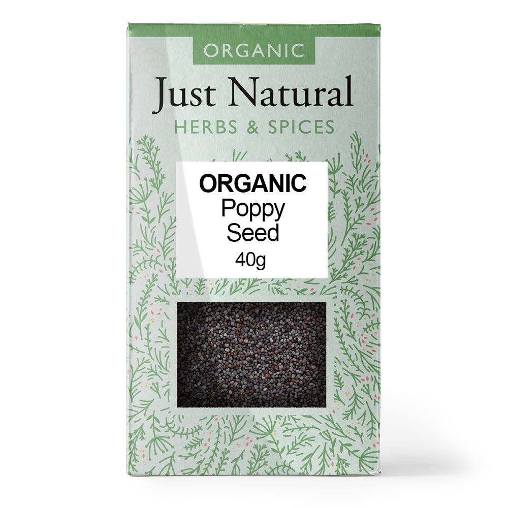 Just Natural Herbs Organic Poppy Seed (Box) 40g