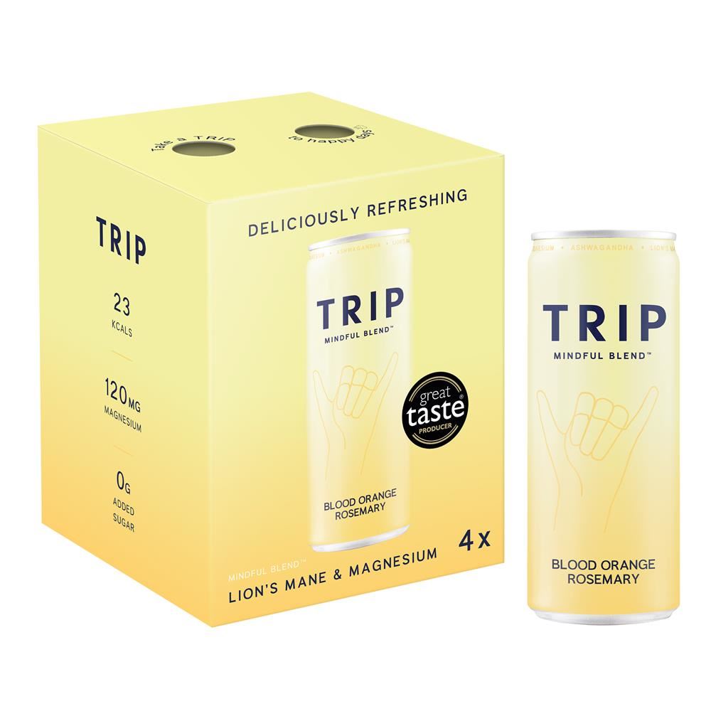 Trip Drink Ltd Blood Orange Rosemary Mindful Blends Multipack 4 x 250ml
