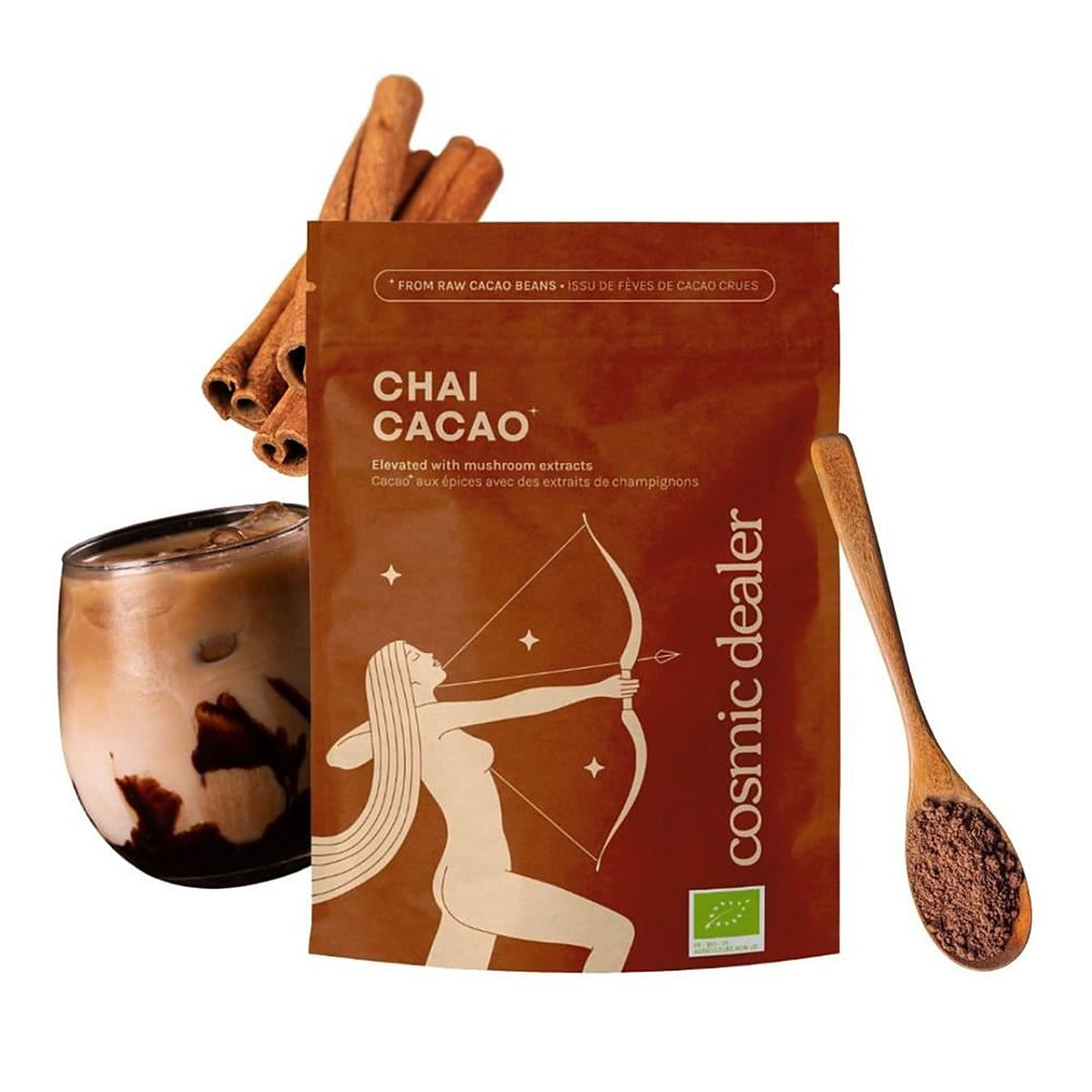 Cosmic Dealer Cacao Chai - Chai Drinking Chocolate Organic with Mushrooms 120g