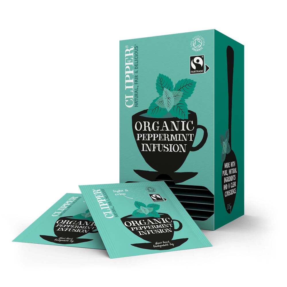 Clipper Fairtrade Organic Peppermint Infusion 25 Envelopes