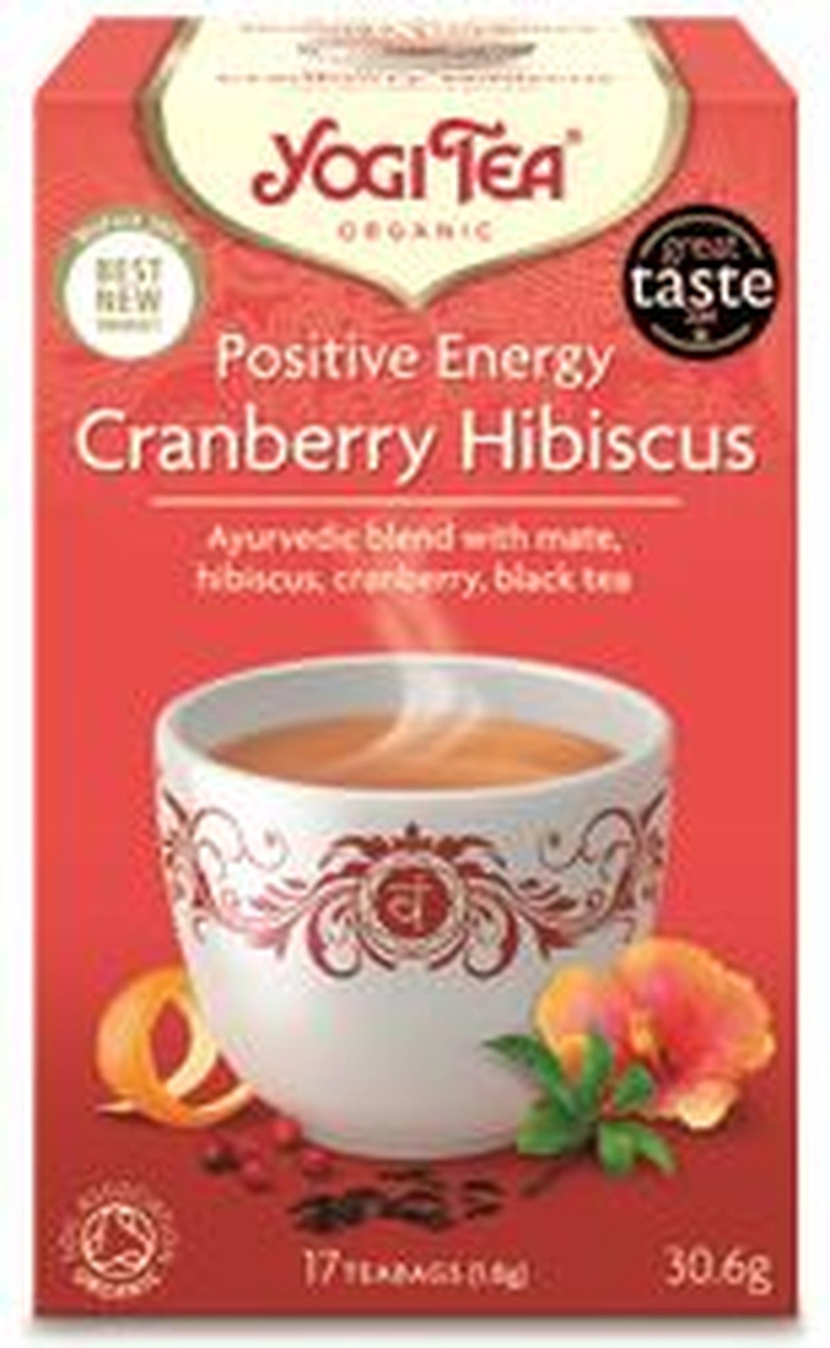 Yogi Tea Positive Energy Cranberry Hibiscus 17 Bags