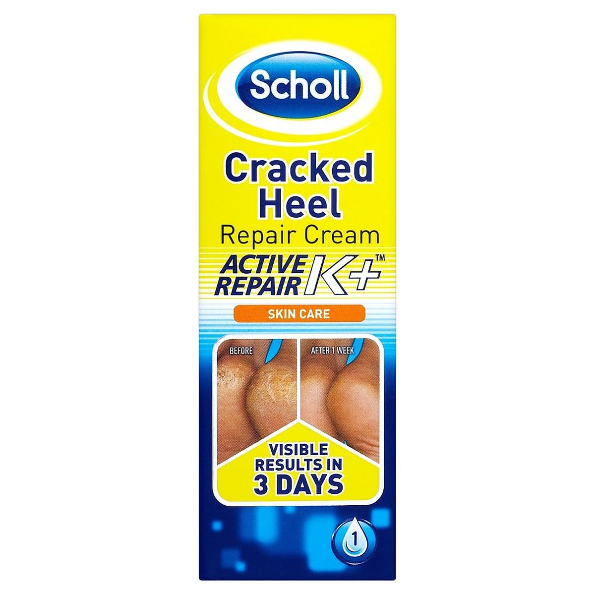 Scholl Skin Care Cracked Heel Repair Cream Active Repair Kit 60 ml