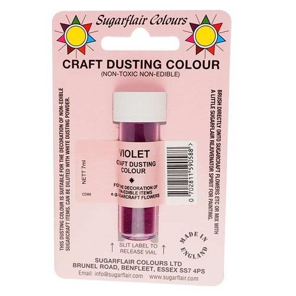 Sugarflair CRAFT DUSTING Powder Colours - 7g - image 12