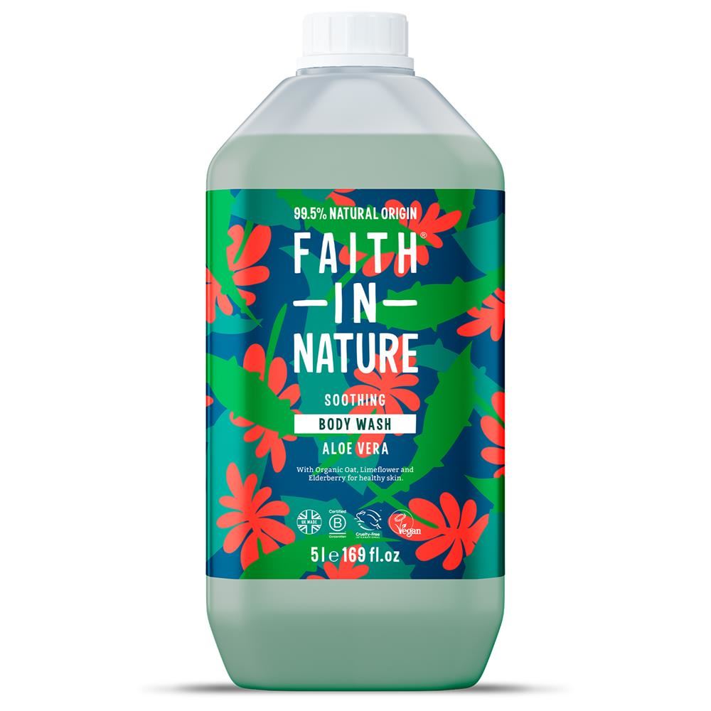 Faith in Nature Aloe Vera Body Wash 5 Litre