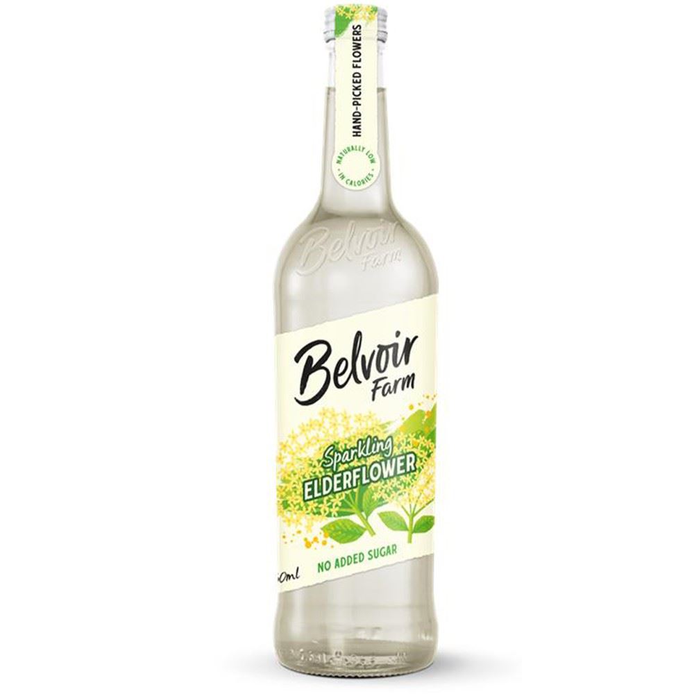 Belvoir Farm Sparkling No Added Sugar Elderflower 750ml - 6 Pack