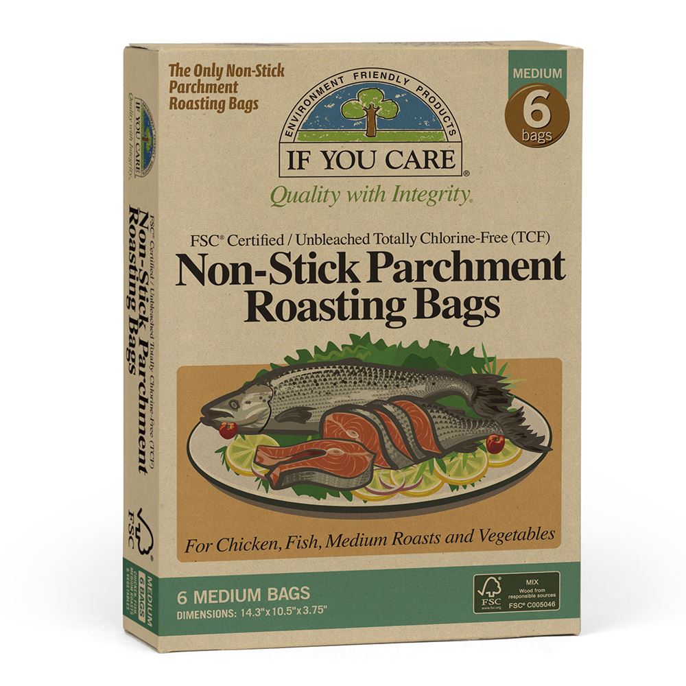 If You Care 6 x FSC Certified Compostable Unbleached Medium Roasting Bags
