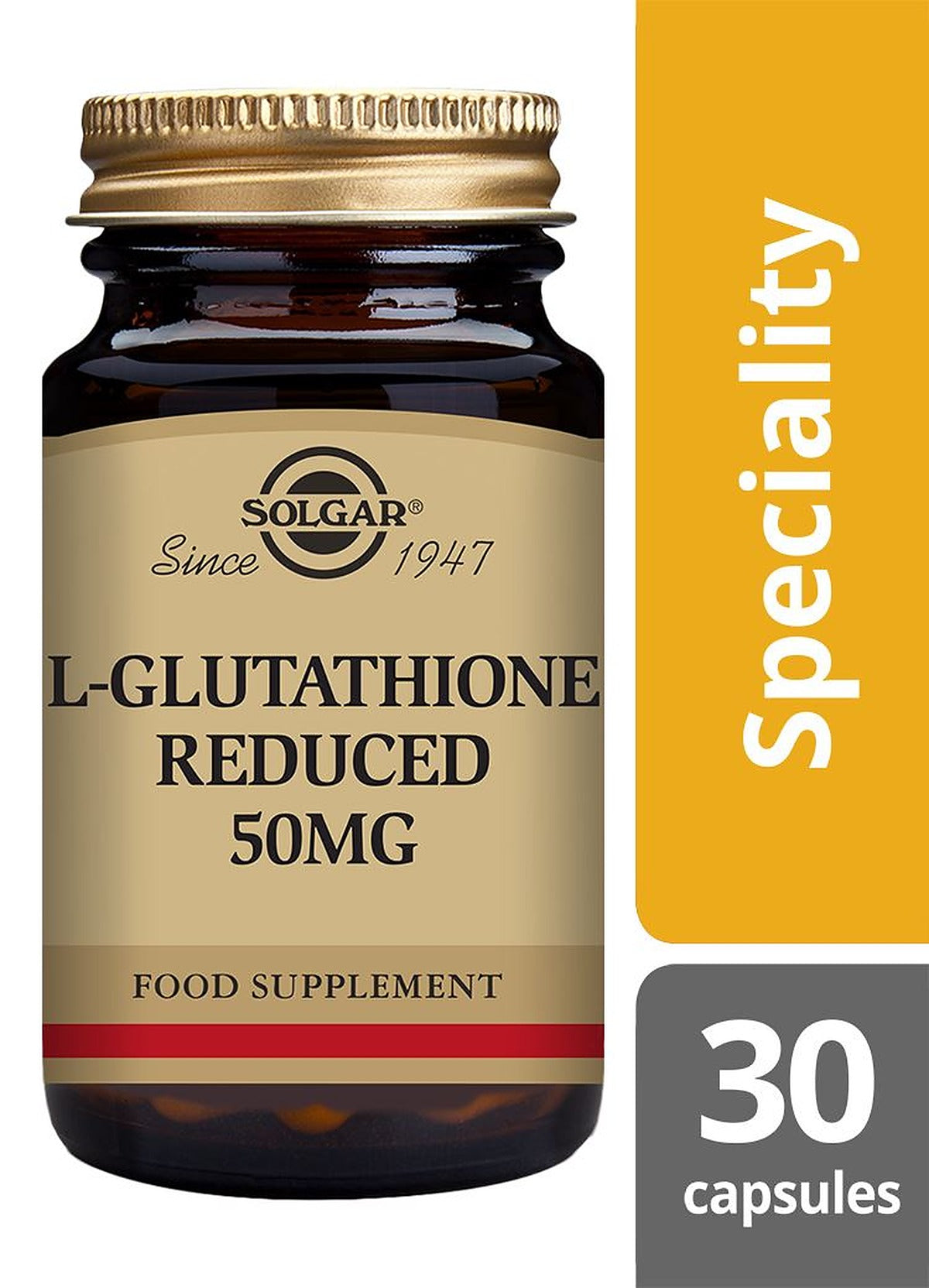 Solgar L-Glutathione Reduced 50 mg - 30 Vegicaps - image 2