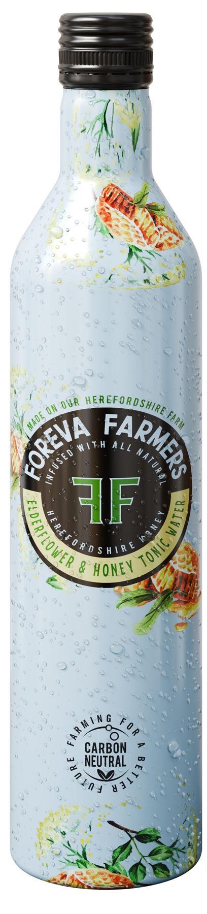 Foreva Farmers Elderflower & Honey Tonic - 500ml Aluminium bottle - 2 Pack