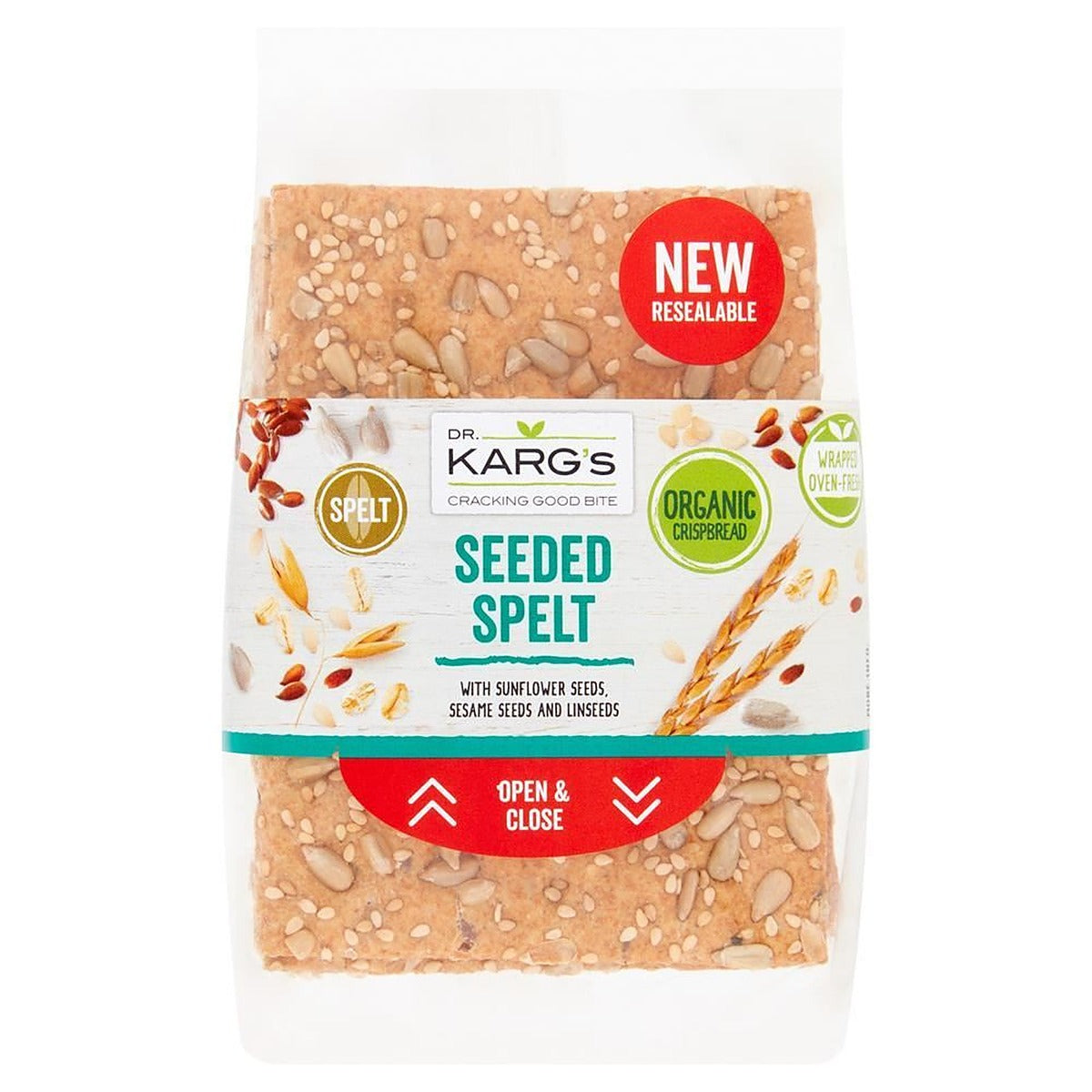 Dr Karg Organic Seeded Spelt Crispbread 200g - 8 Pack