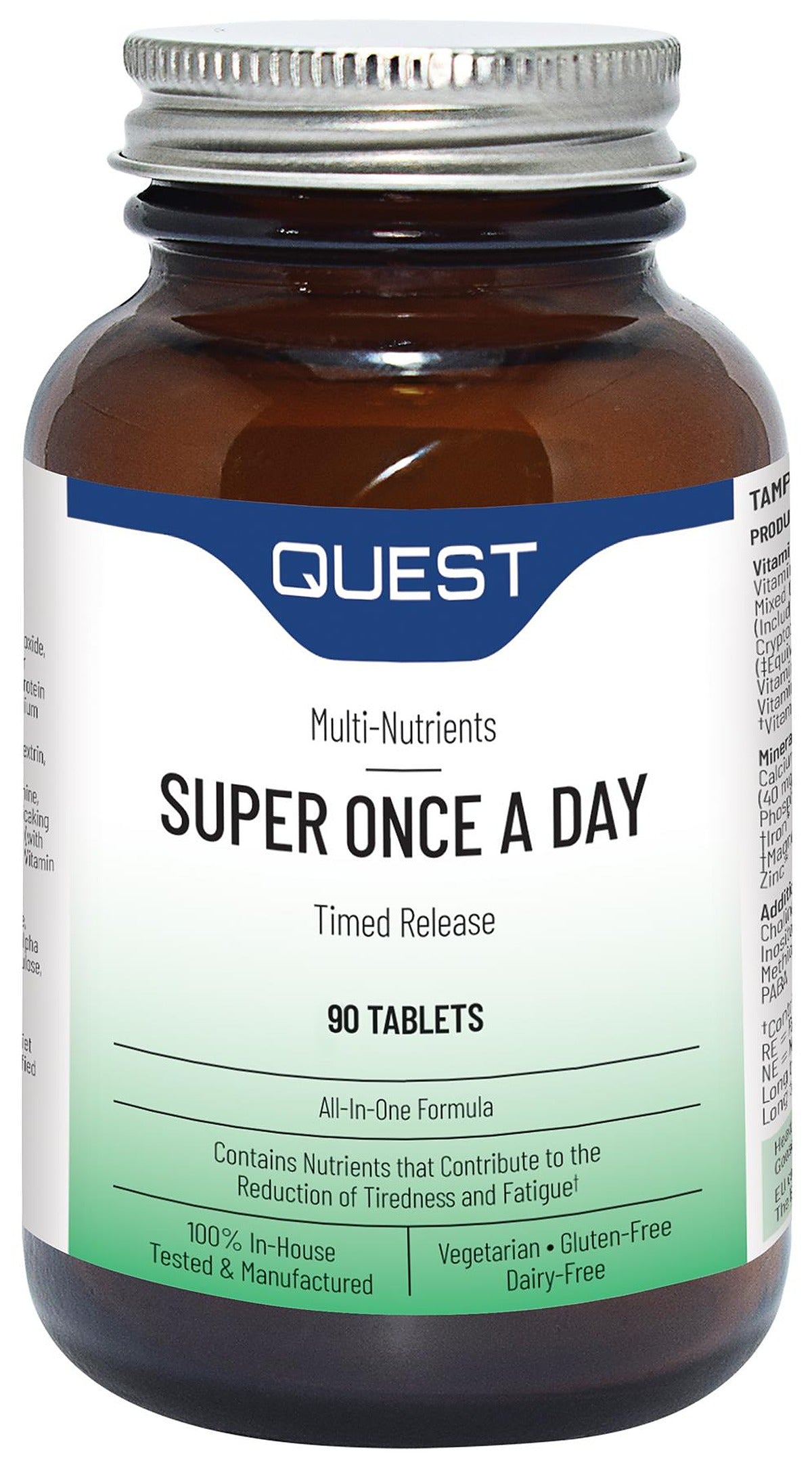 Quest Super Once A Day Timed Release Multivitamin - Twin Pack - 2 x 90 Tablets