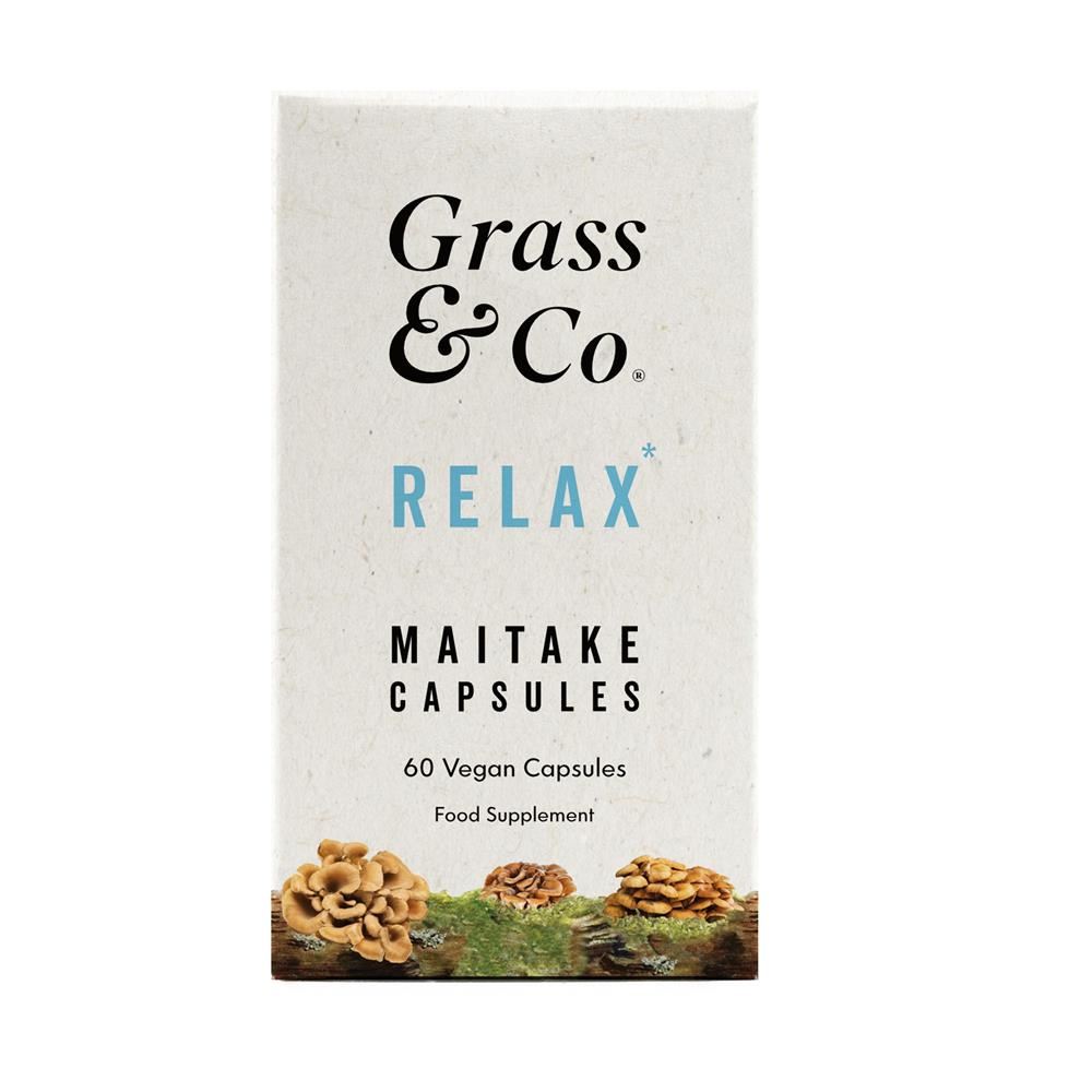 Grass and Co RELAX Maitake Mushrooms with Ashwagandha 60 Vegan Capsules