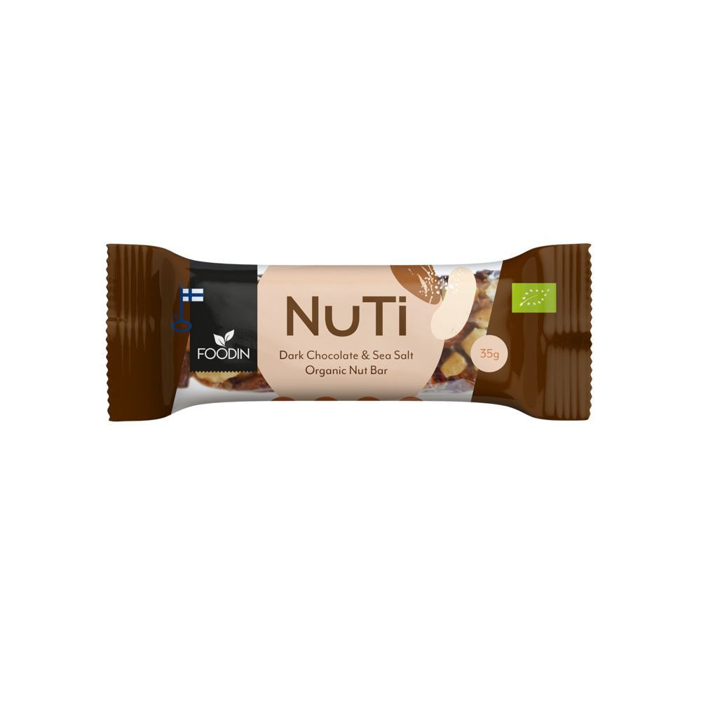 Foodin NUTI Almonds Dark Chocolate & Sea Salt 35g - 15 Pack