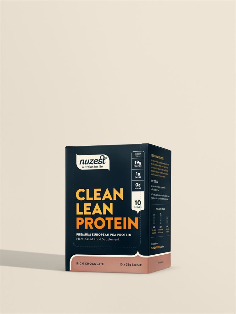 Nuzest Clean Lean Protein 10x25g Sachets Box Rich Chocolate