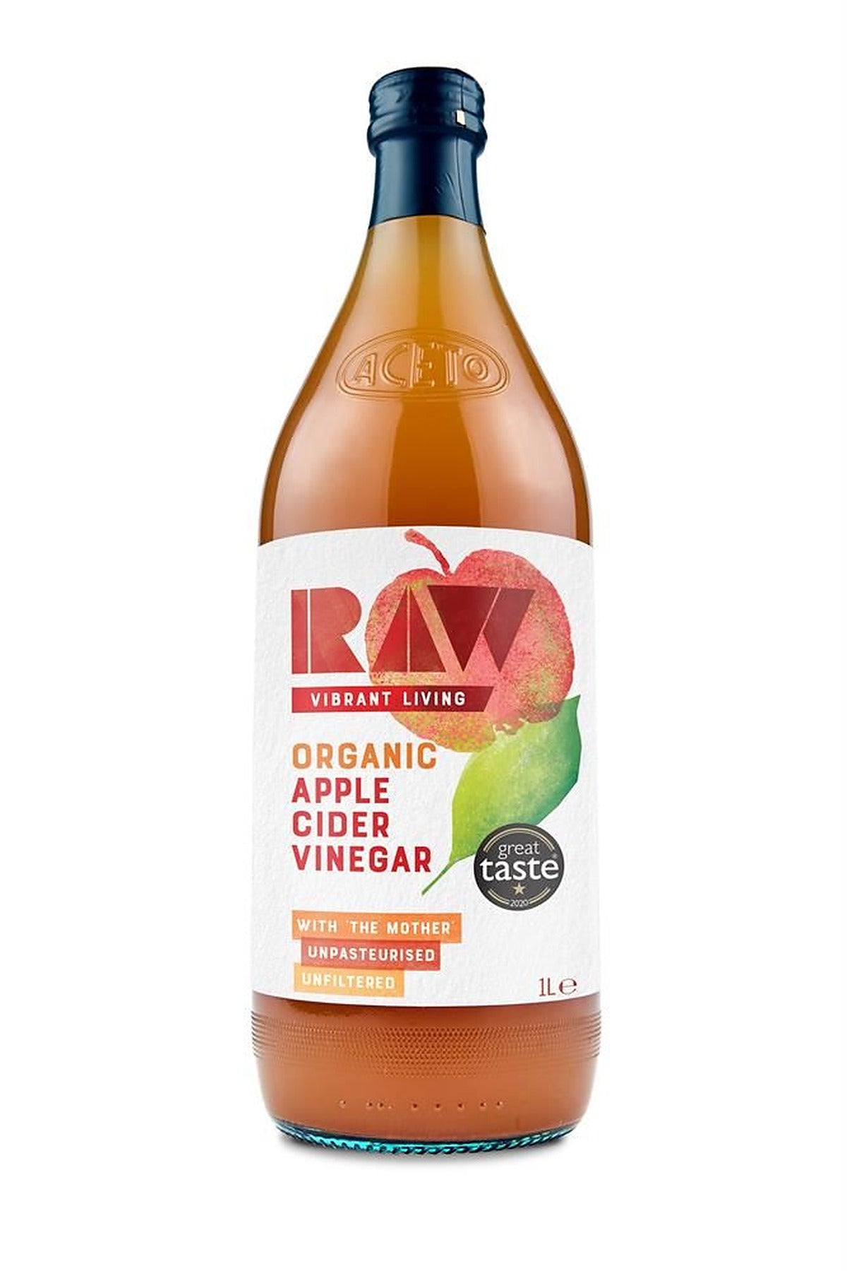 Raw Health Organic Raw Apple Cider Vinegar with the Mother 1L