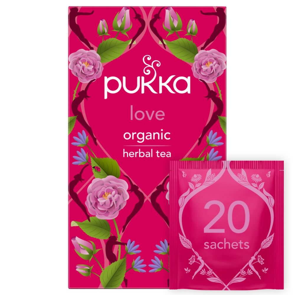 Pukka Herbs Organic Love Herbal Tea 20 sachets