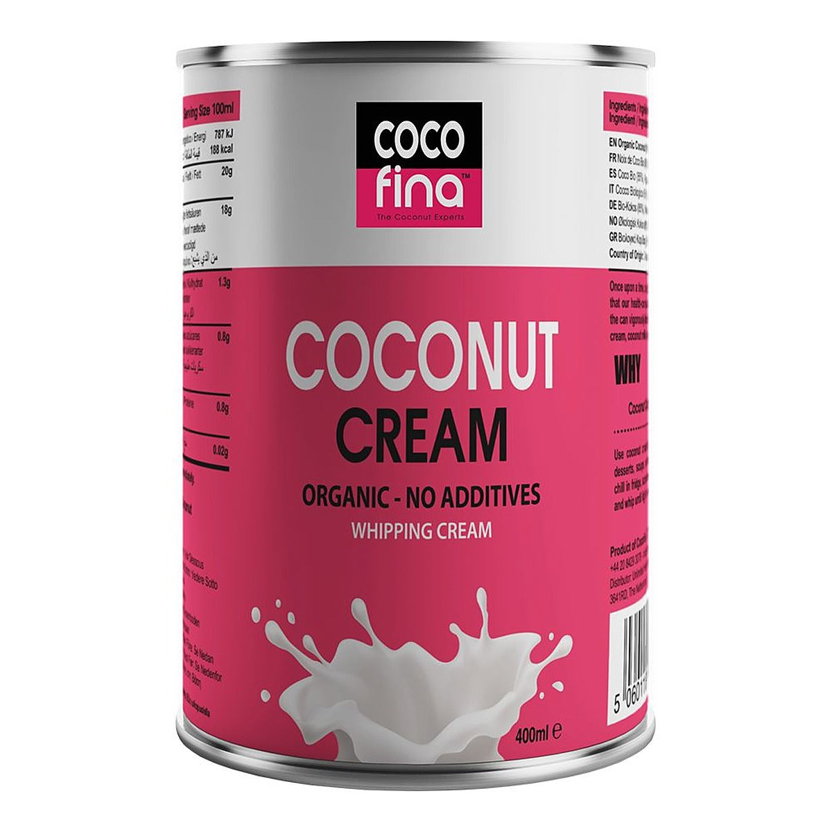 Cocofina Organic Coconut Cream 400ml