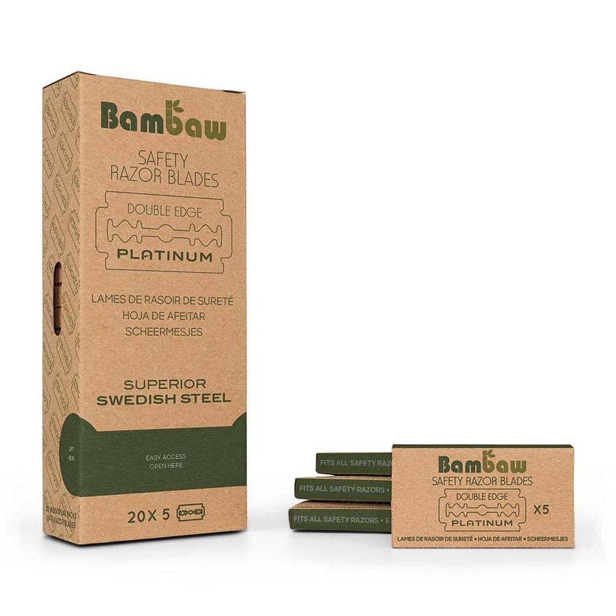 Bambaw 100 razor blades (20 pack of 5 blades)