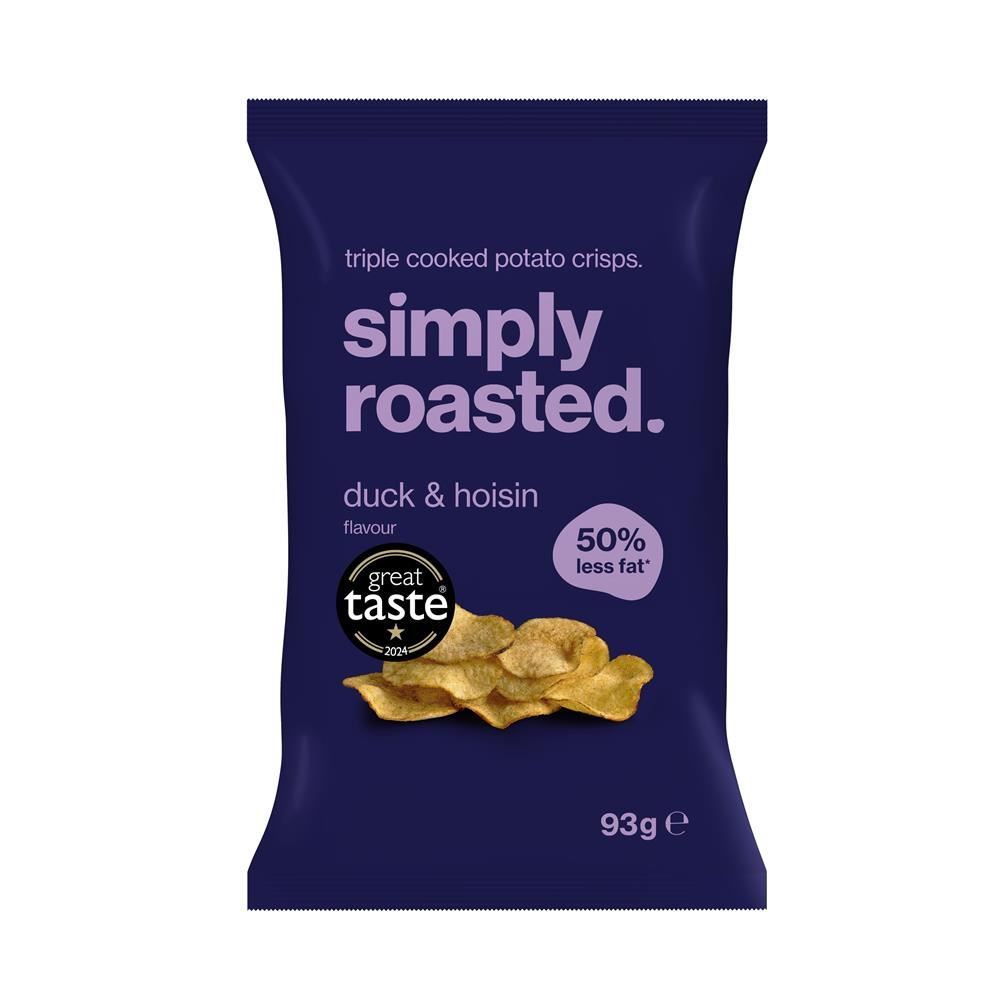 Simply Roasted Duck & Hoisin Crisps 93g - 12 Pack